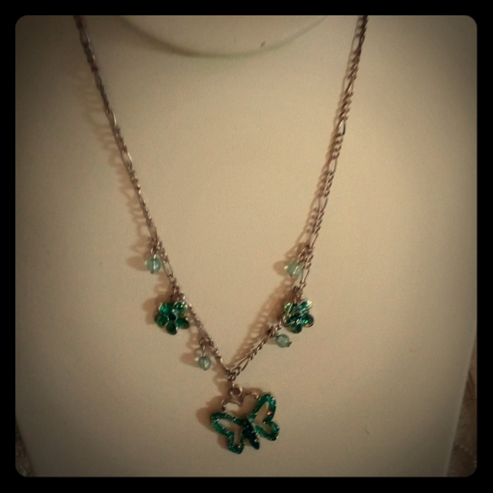 Vintage butterfly necklace